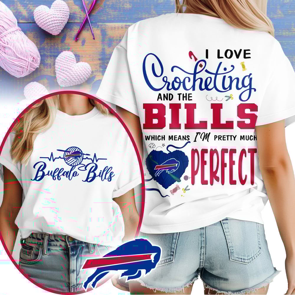 Premium NFL x BUF Crochet Fan 3D Shirt NDT NHM 2810