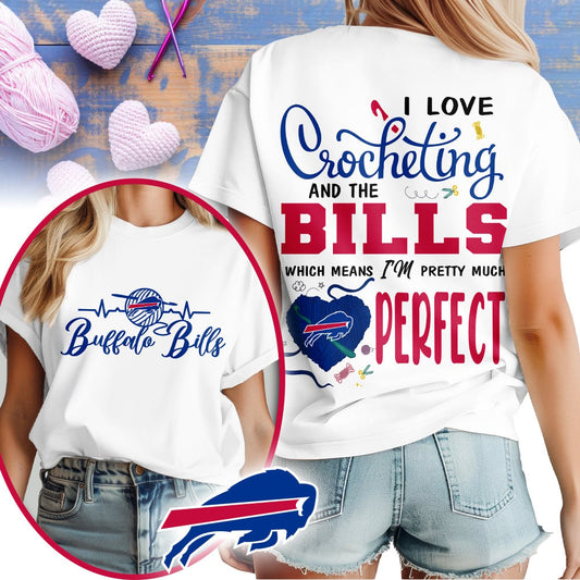 Premium NFL x BUF Crochet Fan 3D Shirt NDT NHM 2810