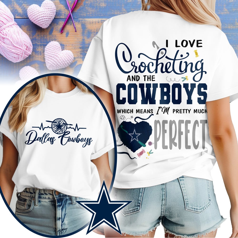 Premium NFL x DAL Crochet Fan 3D Shirt NDT NHM 2810