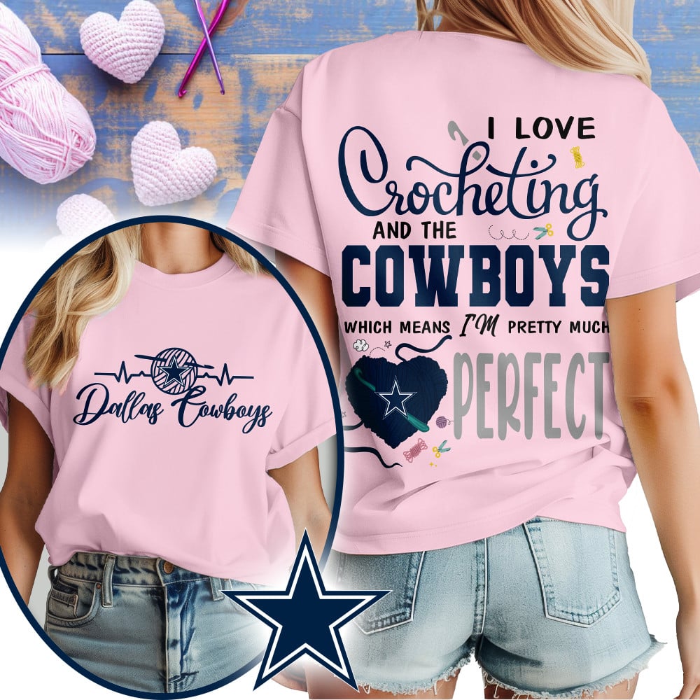 Premium NFL x DAL Crochet Fan 3D Shirt NDT NHM 2810