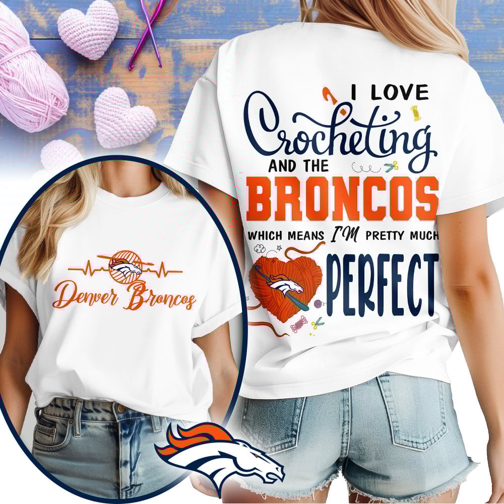 Premium NFL x DEN Crochet Fan 3D Shirt NDT NHM 2810