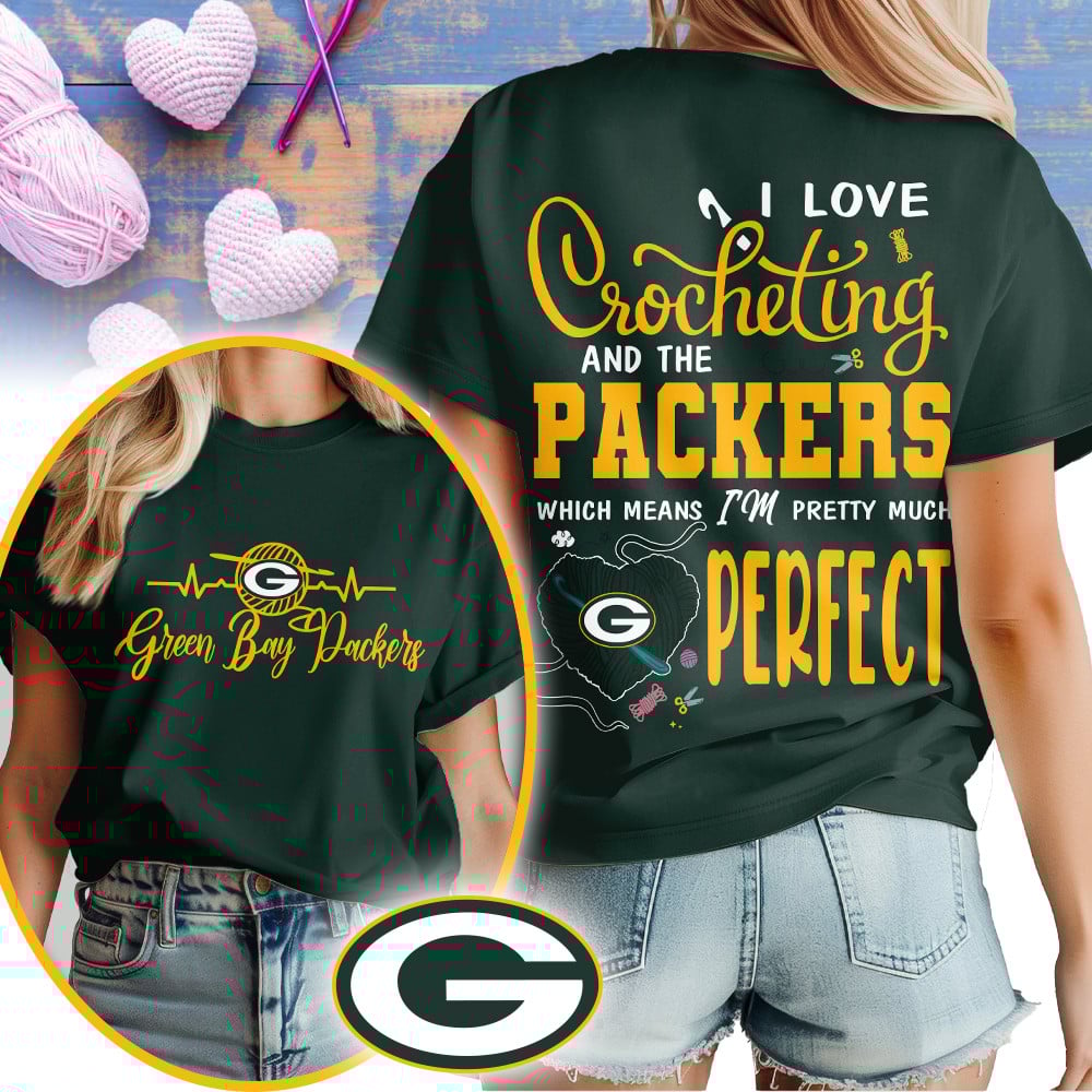 Premium NFL x GB Crochet Fan 3D Shirt NDT NHM 2810