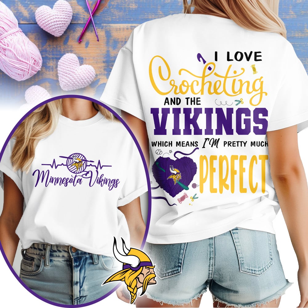 Premium NFL x MIN Crochet Fan 3D Shirt NDT NHM 2810