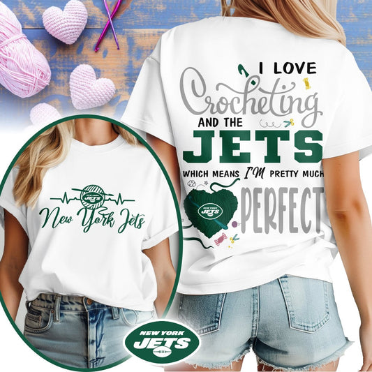 Premium NFL x NYJ Crochet Fan 3D Shirt NDT NHM 2810