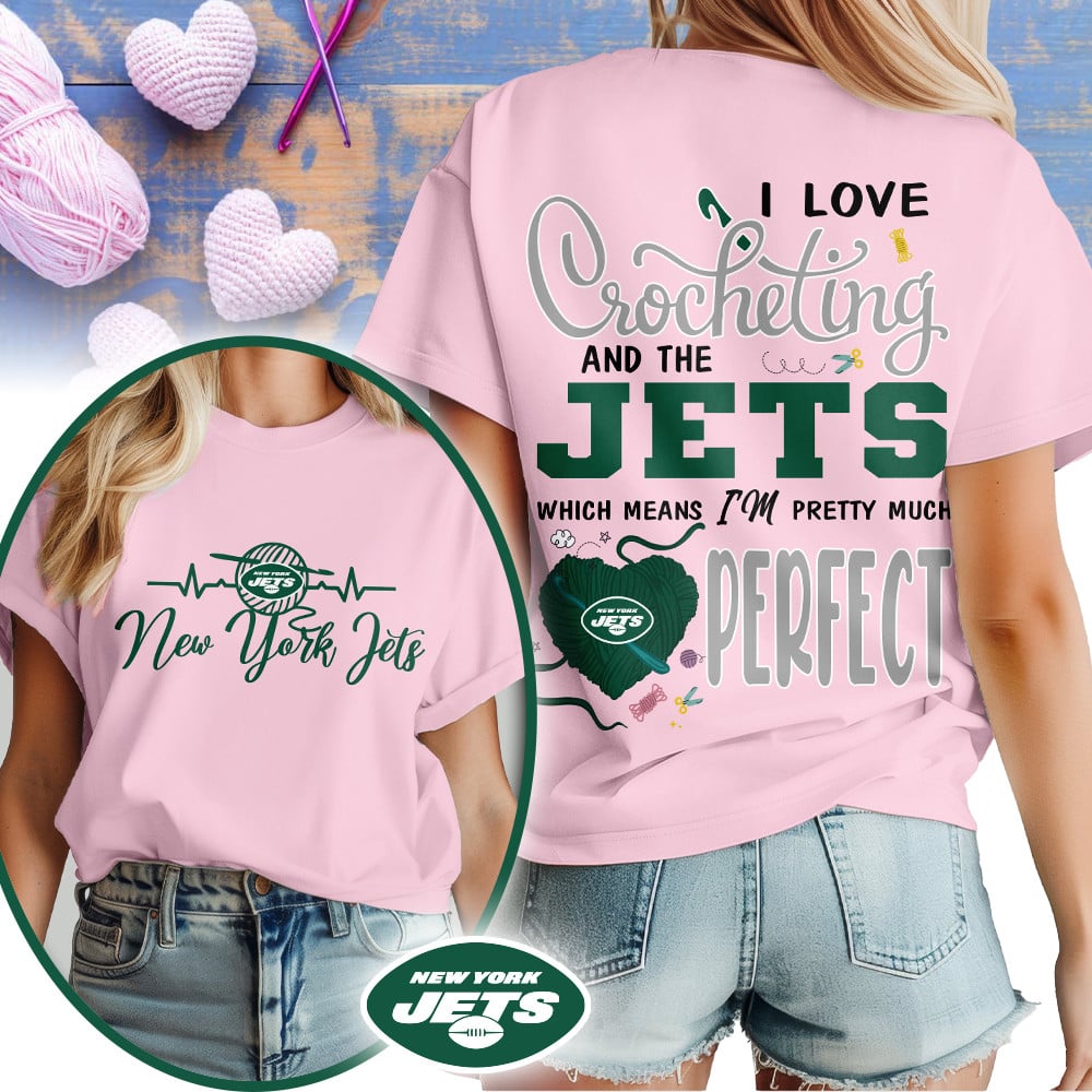 Premium NFL x NYJ Crochet Fan 3D Shirt NDT NHM 2810