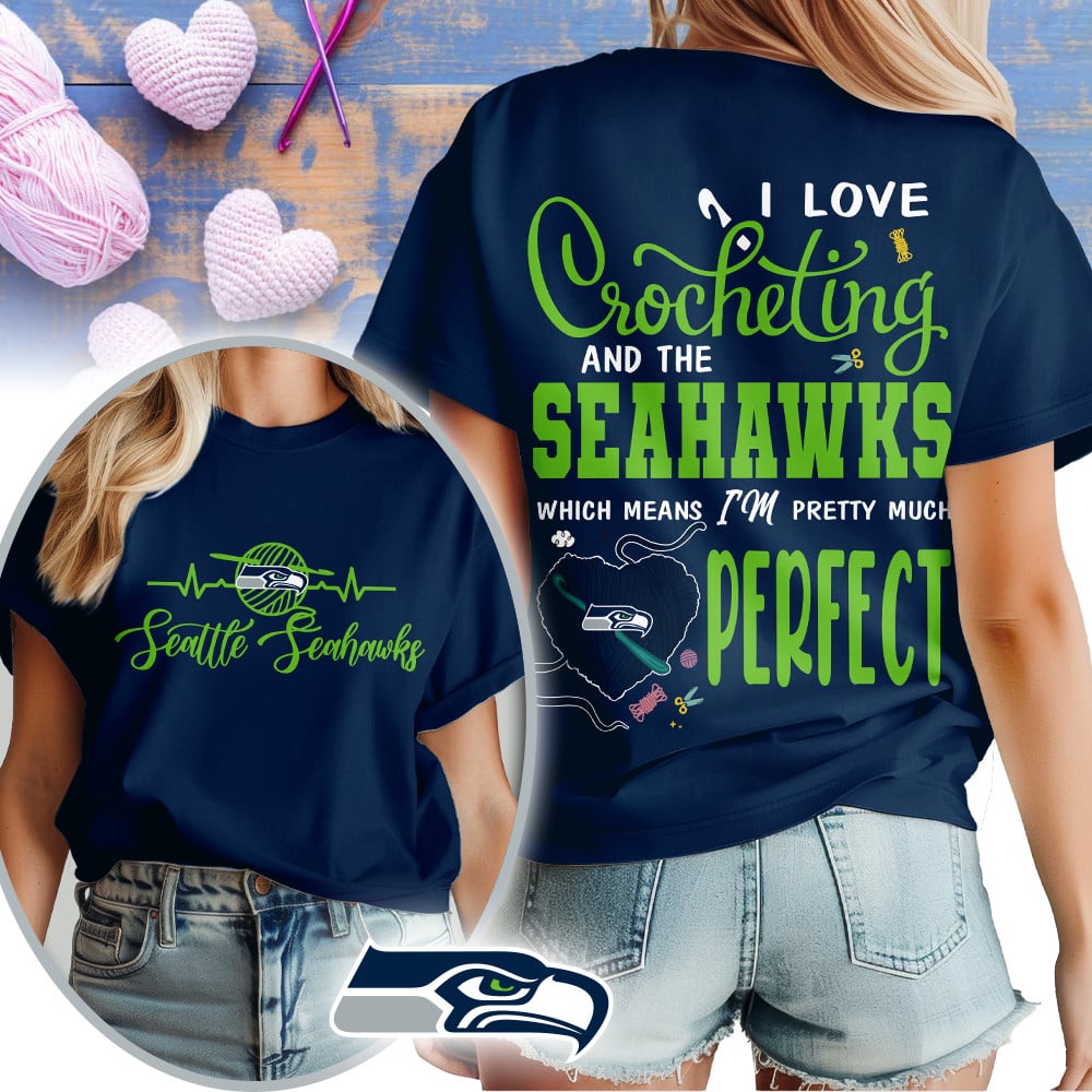 Premium NFL x SEA Crochet Fan 3D Shirt NDT NHM 2810