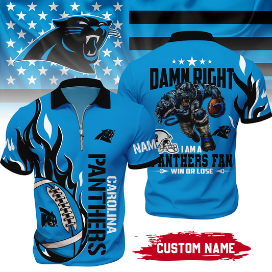 Premium NFL x CP True Fan Zipper Polo V1 NAK NHT