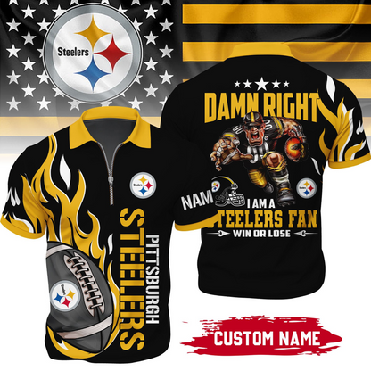 Premium NFL x PS True Fan Zipper Polo V1 NAK NHT