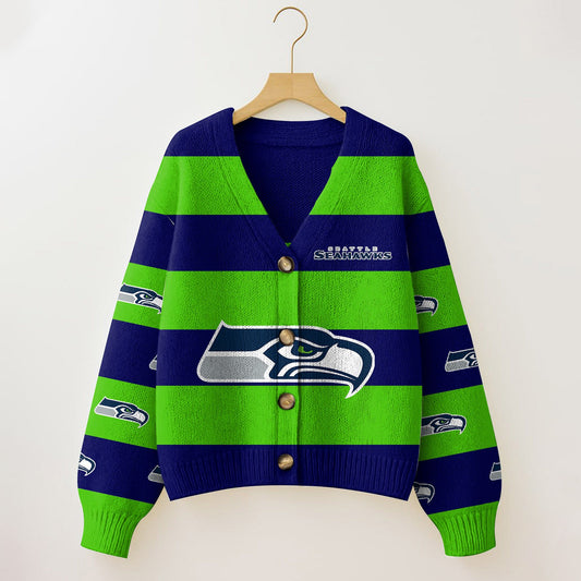 SEA x NFL Cardigan Sweatshirt With Button  DatND DVT