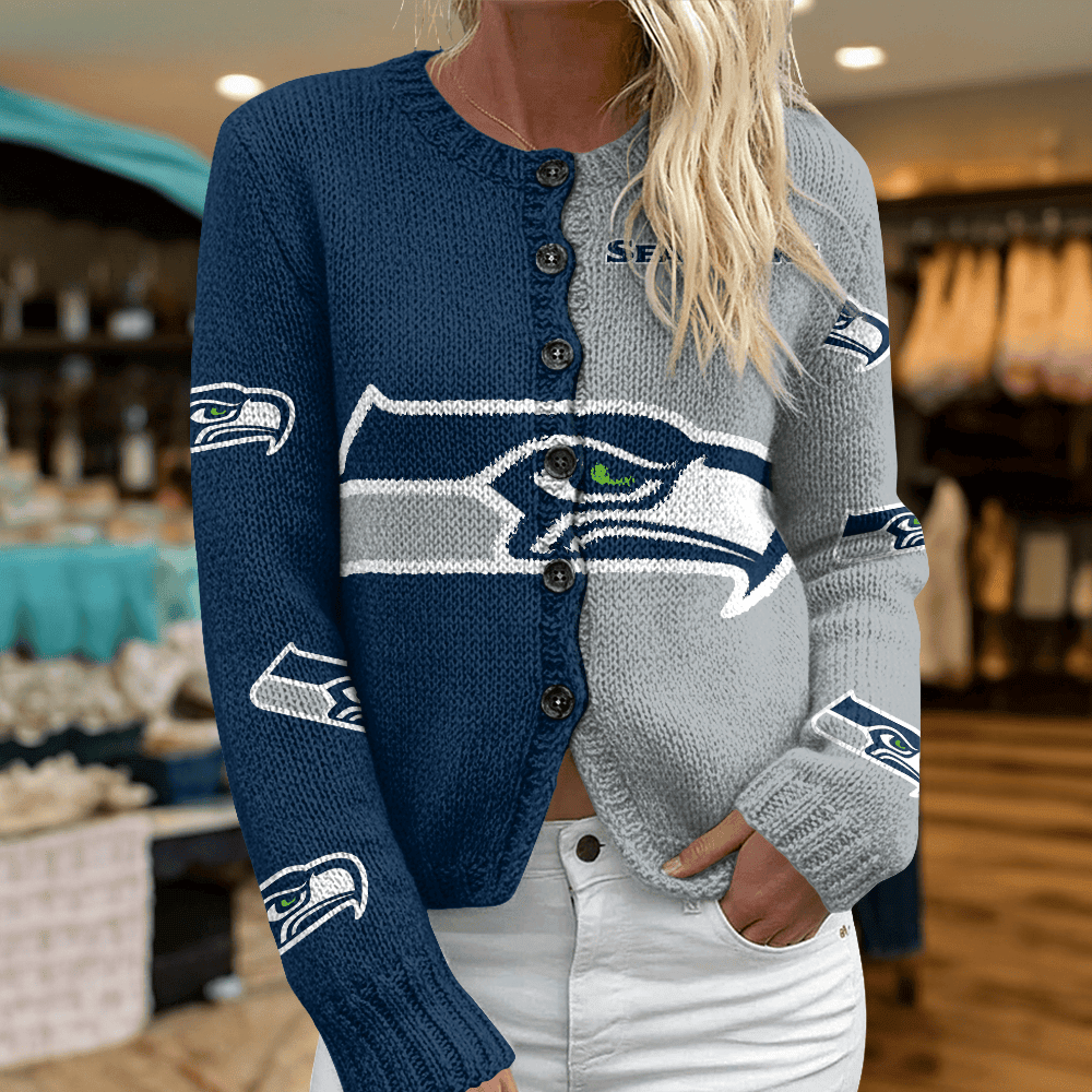 SEA x NFL Cardigan Sweatshirt With Button v1  DatND DVT