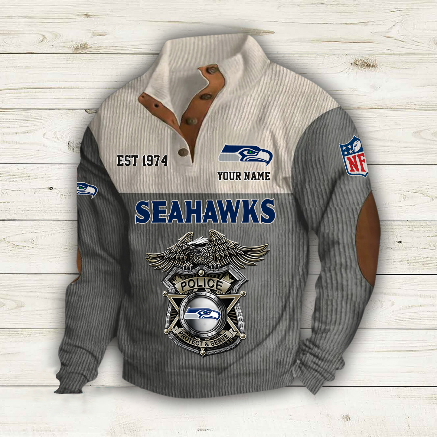 SEA x NFL Custom Name Sport Sweatshirt DatND DVT