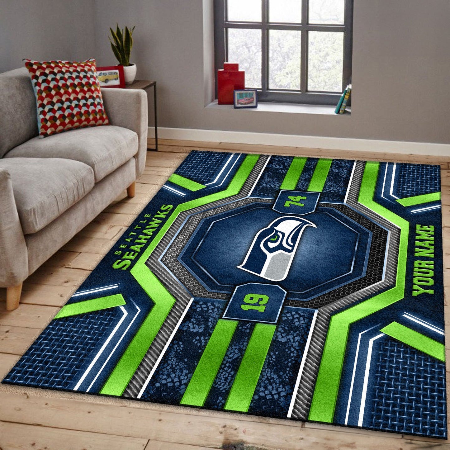 SEA x NFL Custom Rug DatND DVT