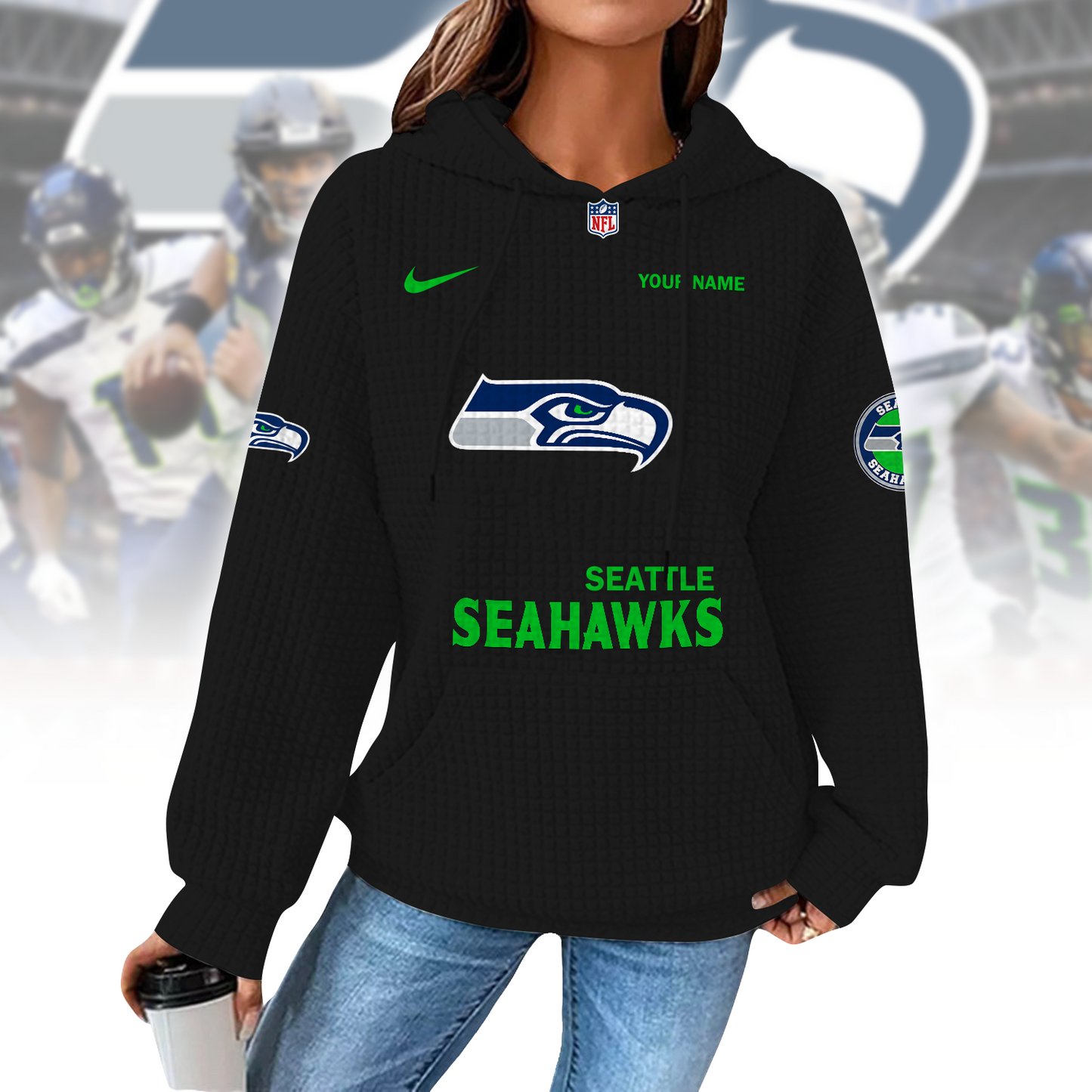 SEA x NFL Waffle Hoodie  0310 DatND DVT