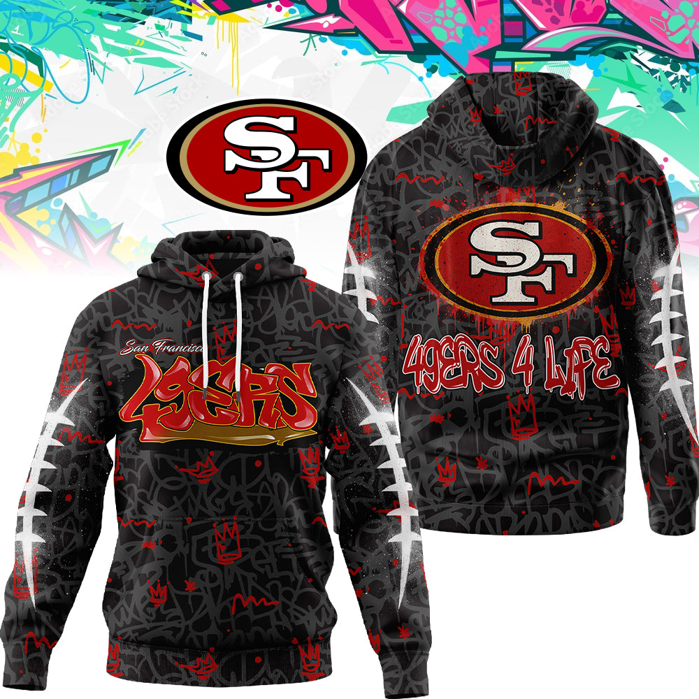 SF Premium NFL Special Graffiti My Team 4 Life Hoodie DatND DVT