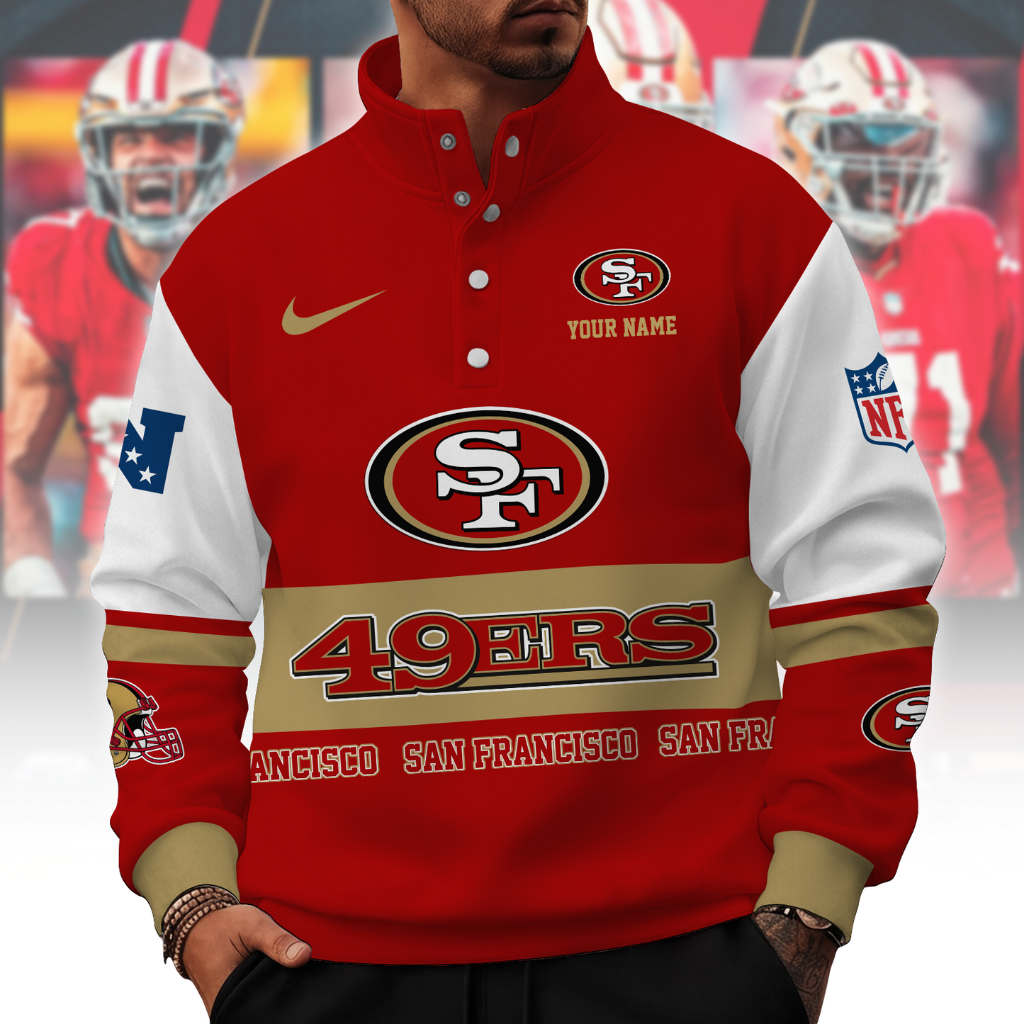 SF x NFL Stand Collar Sweatshirt 0210 DatND DVT