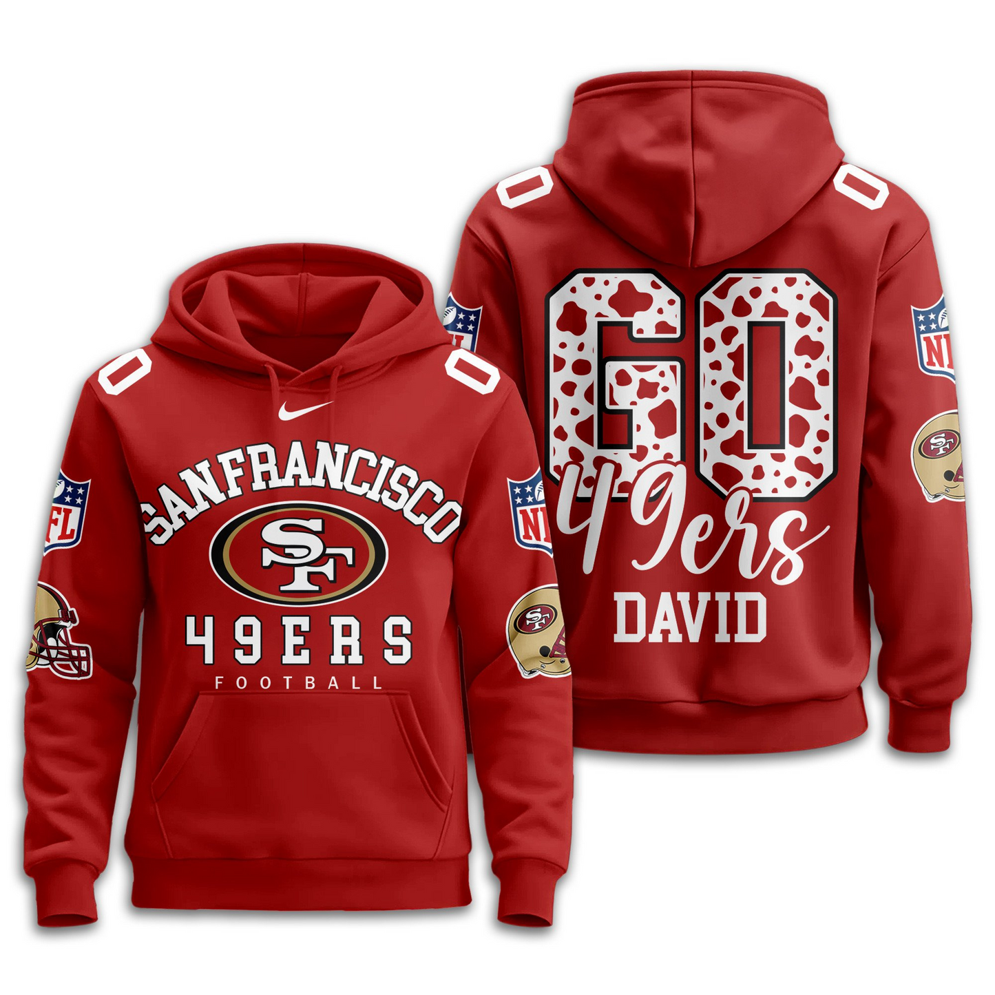 SF49 Premium NFL Custom Game Day Hoodie DDT NTL