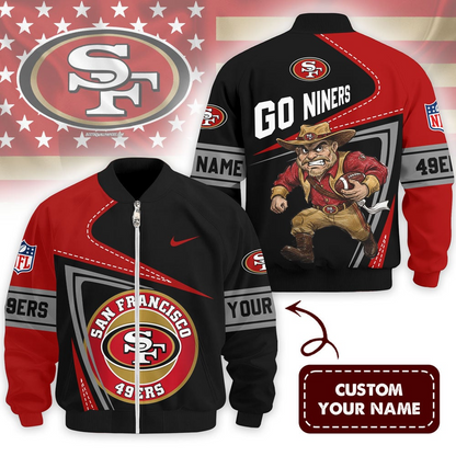SF49 Premium NFL Game Day 3D Bomber Jacket DDT NTL