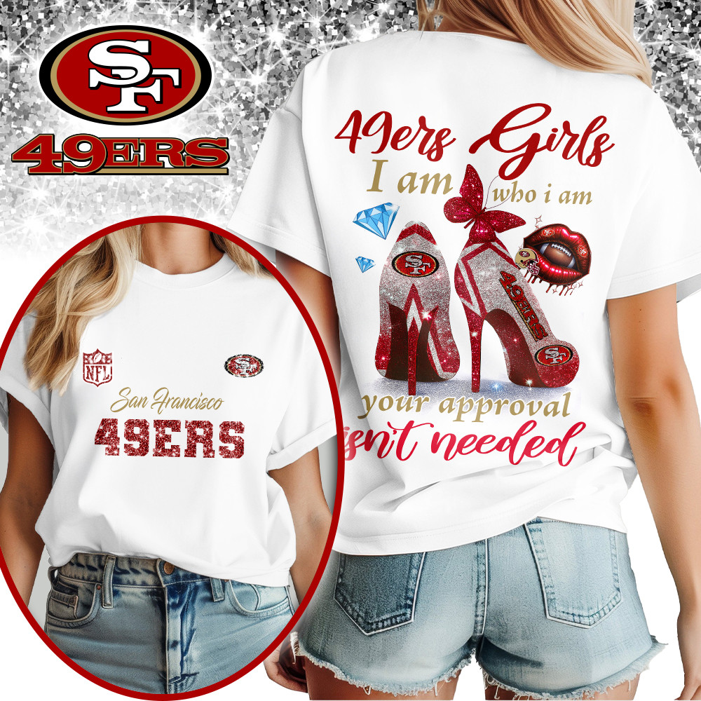 SF49 Premium NFL I Am Who I Am Glitter 3D Apparel DDT NTL