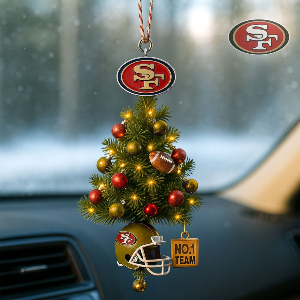 SF49 Premium NFL No.1 Team Christmas Car Hanging Ornament DDT HLPHUONG