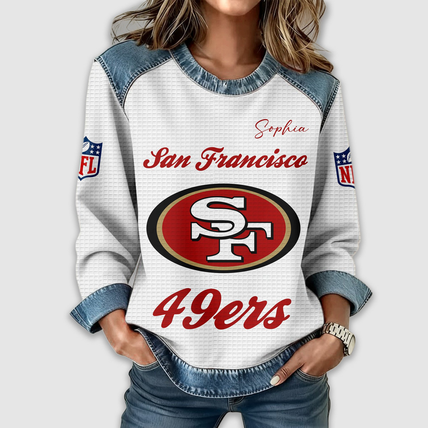 SF49 Premium NFL Print Casual Sweatshirt DDT CTND