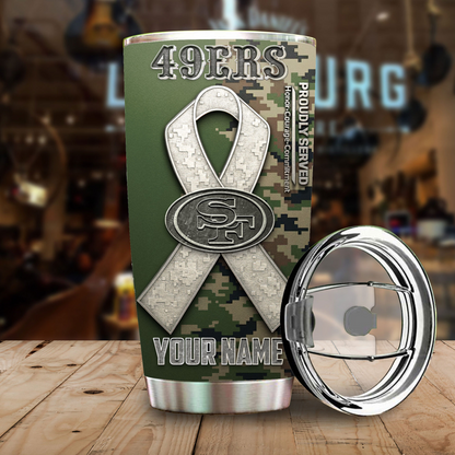 SF49 Premium NFL Proudly Served Tumbler DDT NTL