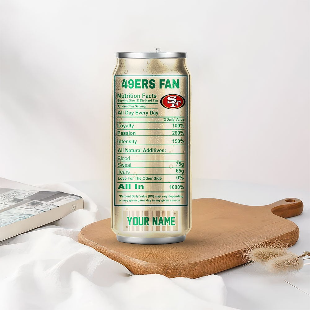 SF49 Premium NFL Starbucks Energy Can Tumbler DDT  NTL