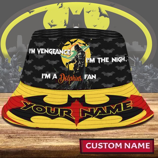 SIGNATURE Bucket Hat NFL x MIA  Batman Gift For Fans NDT NHM