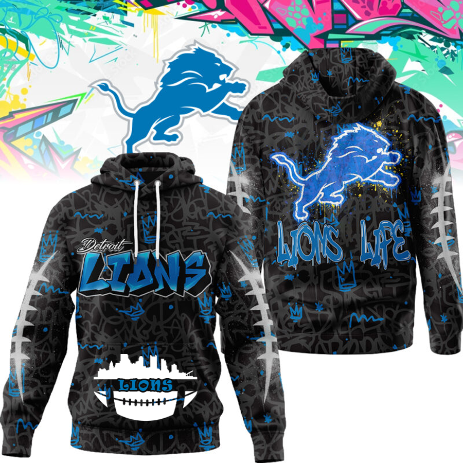SIGNATURE NFL X DET 3D Graphic Hoodie NDT THUONGNH