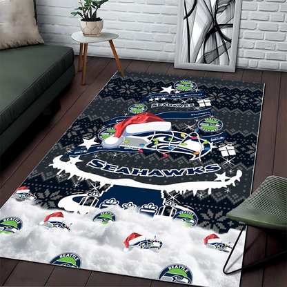 SS NFL Chrismas Carpet Rug DDT NTL