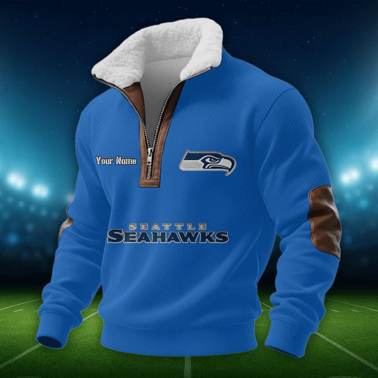 SS NFL Men Fur Collar Sweatshirt DDT CTND