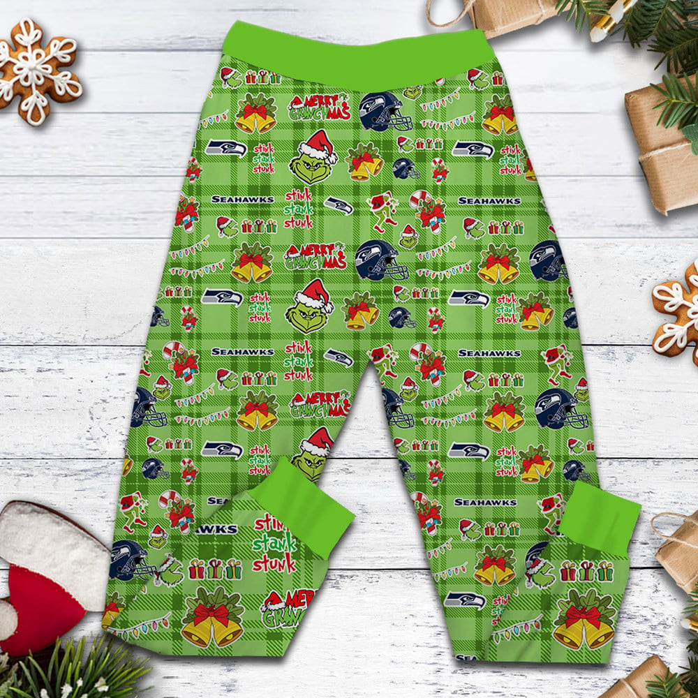 SS Premium NFL They Ain't Us Grinch Pajamas Set DDT CTND