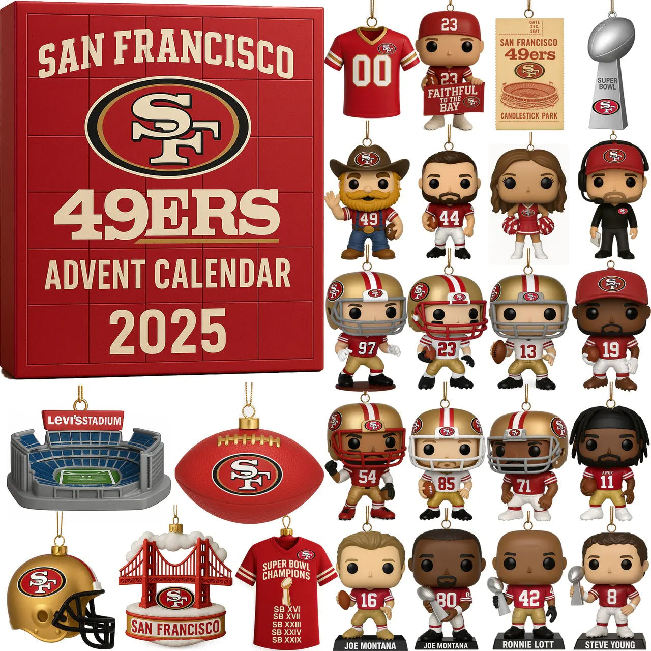 DISCOUNT 60% San Francisco 49ers 2025 Advent Calendar BQH