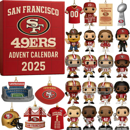 DISCOUNT 60% San Francisco 49ers 2025 Advent Calendar BQH
