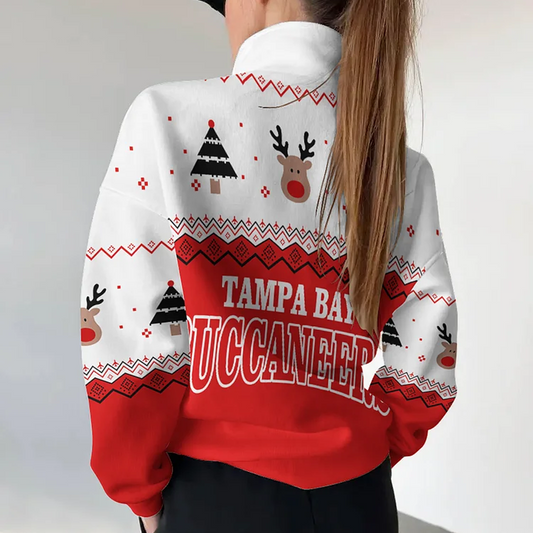 TB X NFL Women's Outdoor Casual Stand Collar Long Sleeve Pullover DATND THUONGNH