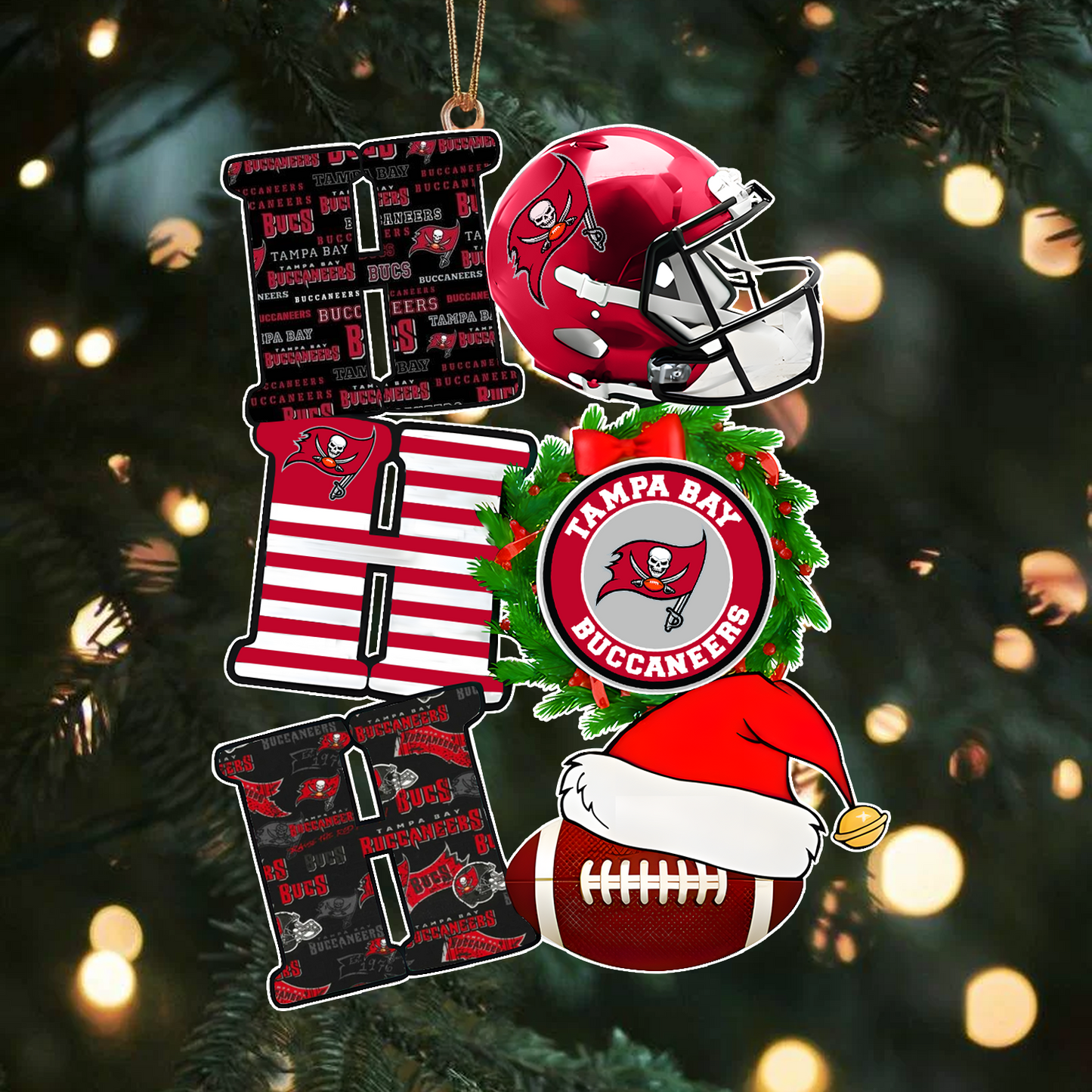 TB x NFL Christmas Ho Ho Ho Ornament 0101 DatND ThuongNH