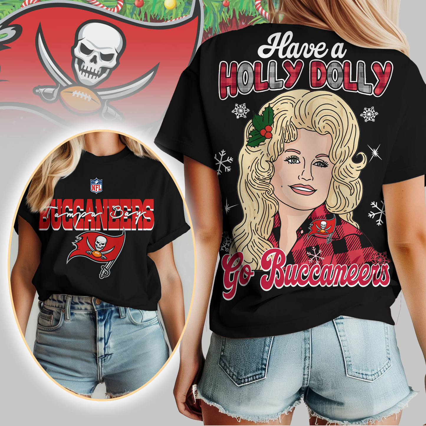TBB Premium NFL Have A Holly Dolly Women Shirt DDT CTND