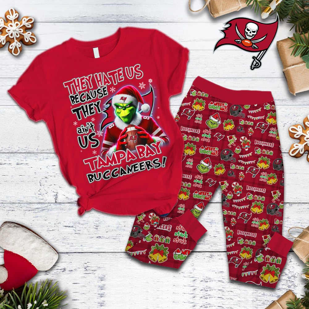 TBB Premium NFL They Ain't Us Grinch Pajamas Set DDT CTND