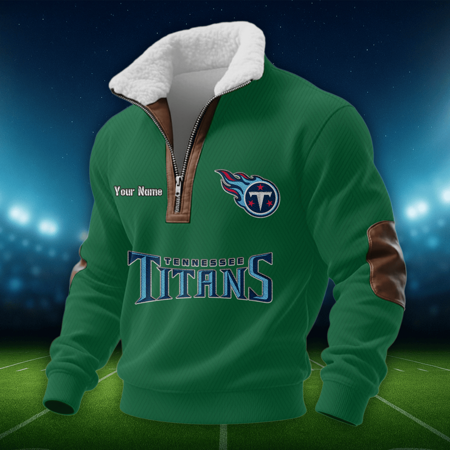 TT NFL Men Fur Collar Sweatshirt DDT CTND