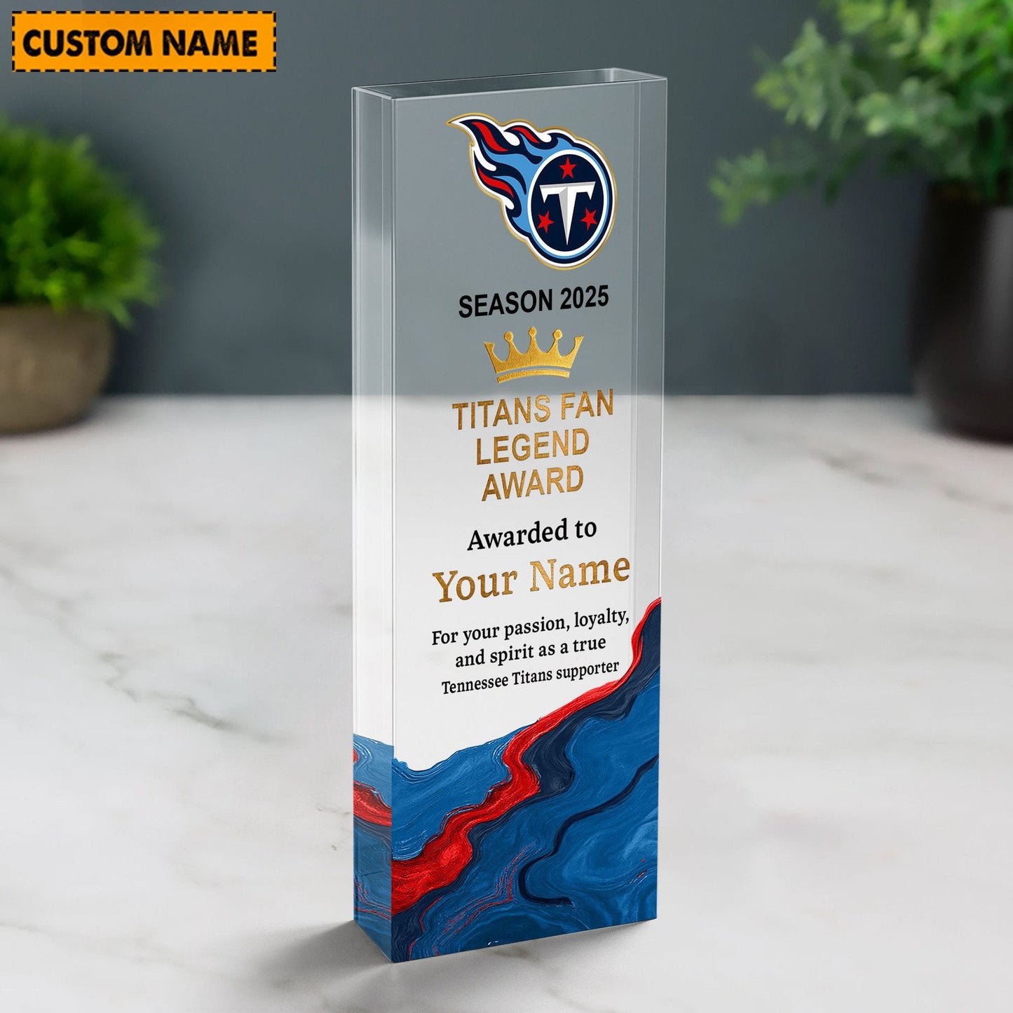 TT NFL Personalized Acrylic Award Plaque Funny Christmas Gift For Family DDT NTL