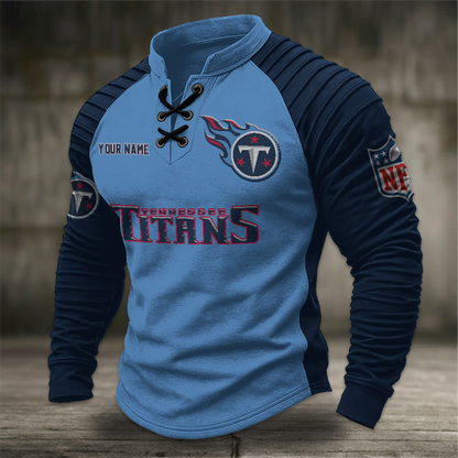 TT x NFL Men Stand Collar Long Sleeve Top DDT  CTND