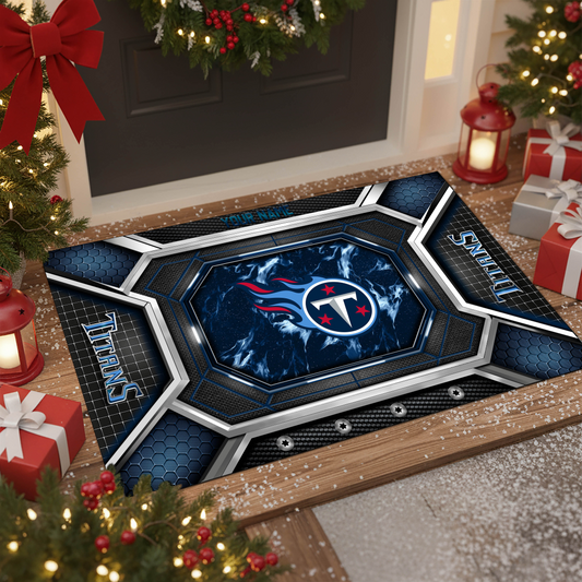 TT x NFL Personalized Sport Doormat, Gifts For Christmas DDT NTL