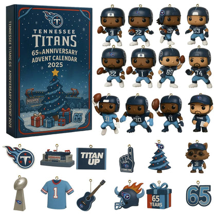 DISCOUNT 60% Tennessee Titans 65th Anniversary Advent Calendar 2025 BQH