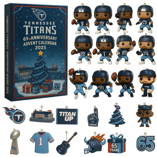 DISCOUNT 60% Tennessee Titans 65th Anniversary Advent Calendar 2025 BQH