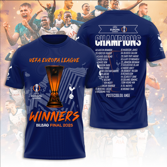 TOT Europa League 2025 Champions 3D Shirt V11 NDD