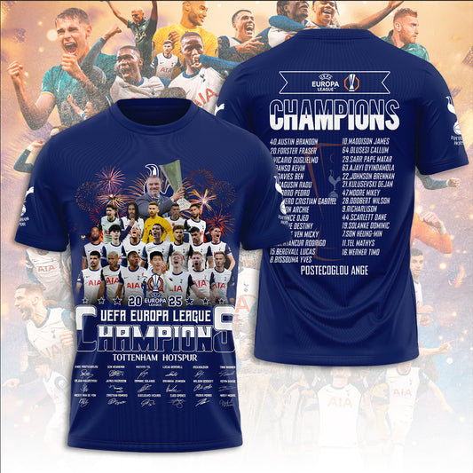 TOT Europa League 2025 Champions 3D Shirt V25 NDD