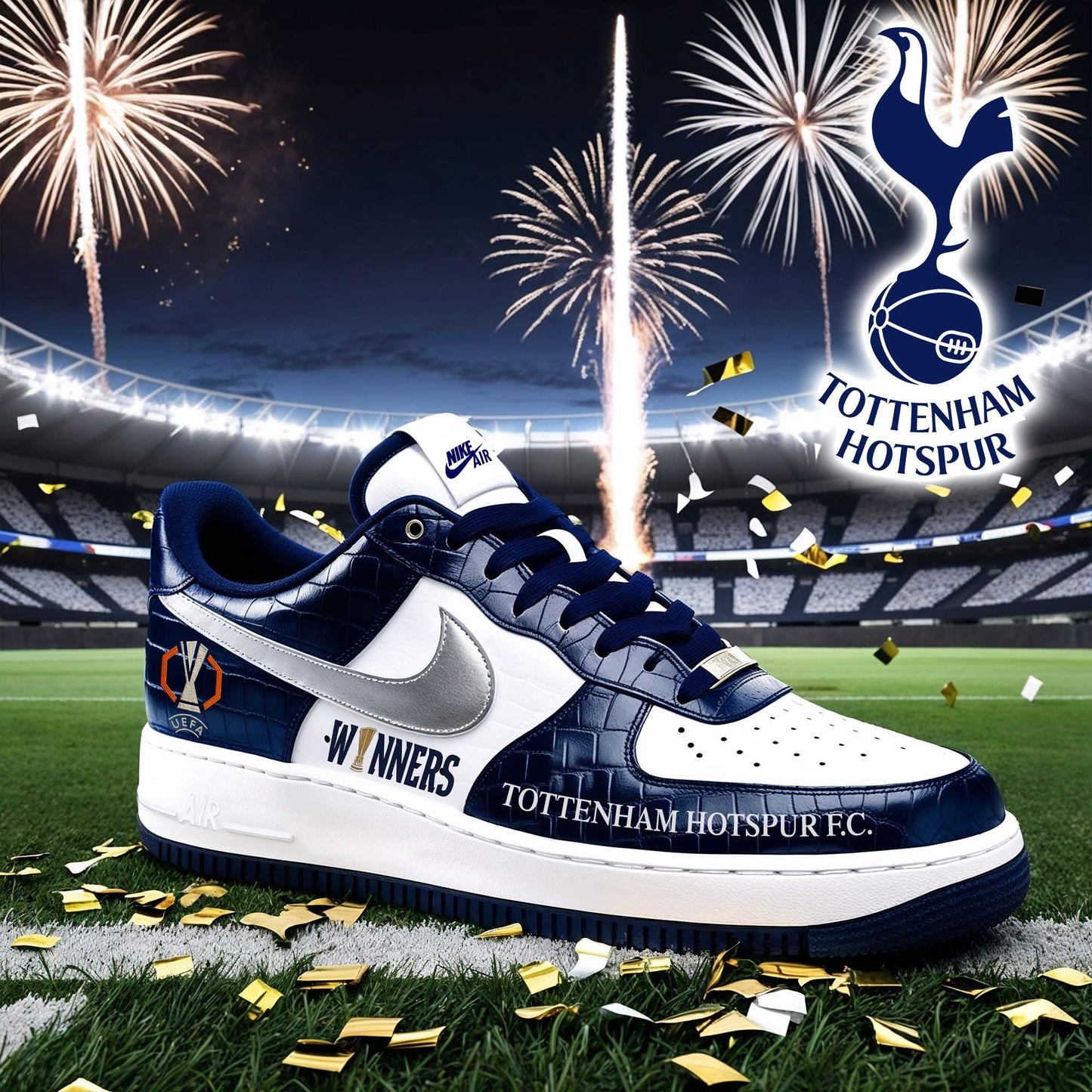TOT UEFA Europa League Champion 2025 AF1 Sneaker DDTCTND
