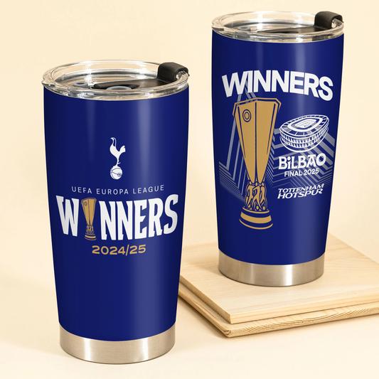 TOT UEFA Europa League Champion 2025 V12 Tumbler DDTCTND