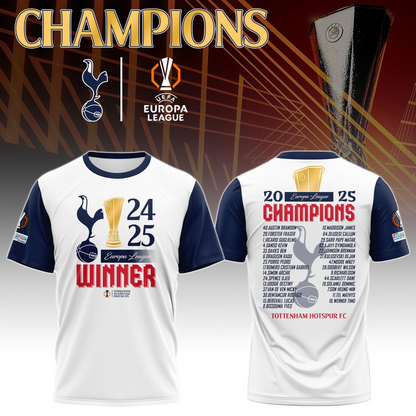 TOT UEFA Europa League Champion 2025 V19 Shirt DDTTTV
