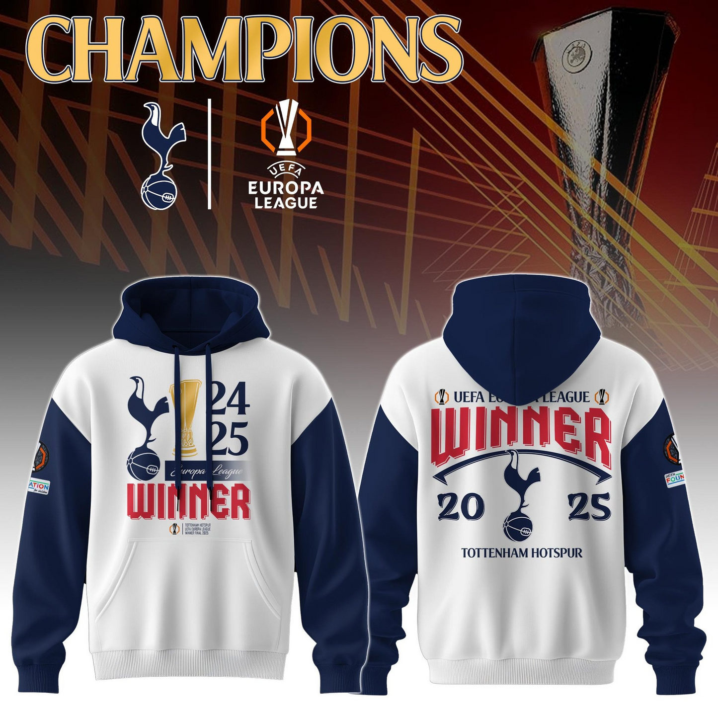 TOT UEFA Europa League Champion 2025 V20 Shirt DDTTTV