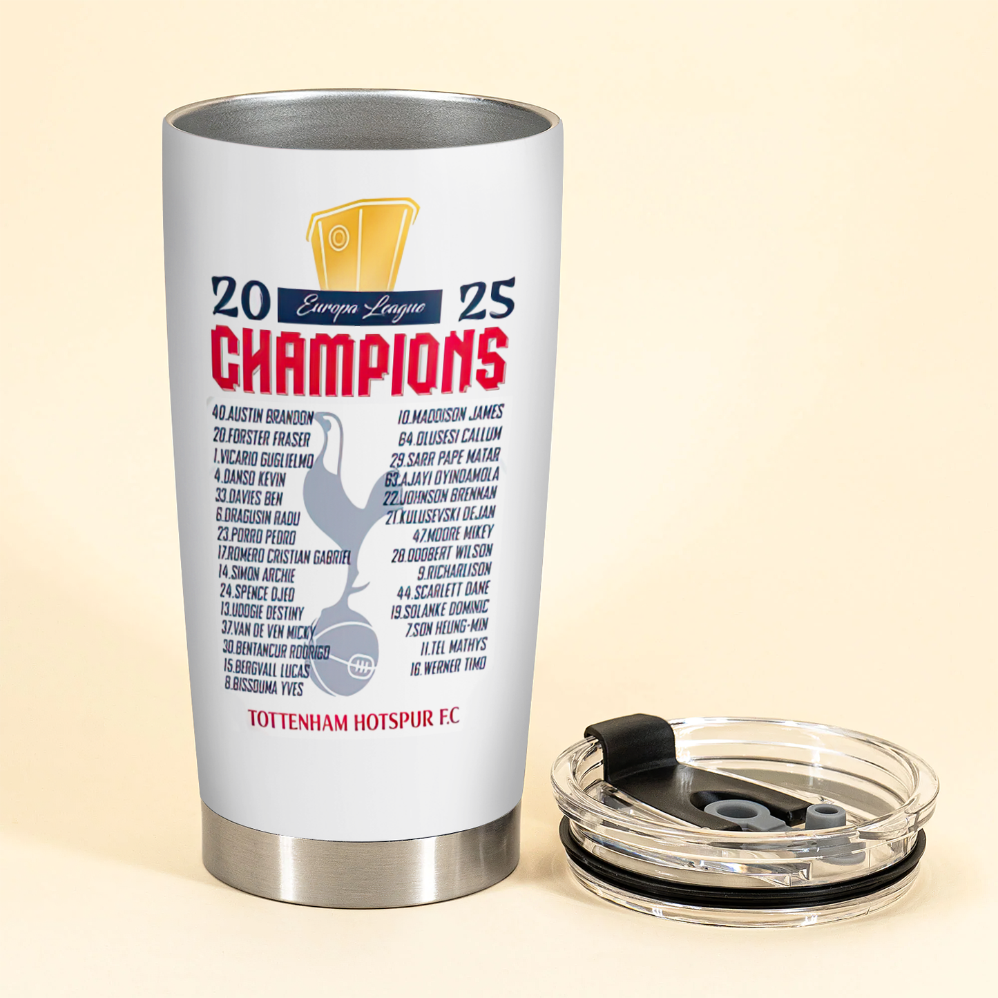 TOT UEFA Europa League Champion 2025 V23 Tumbler DDTCTND